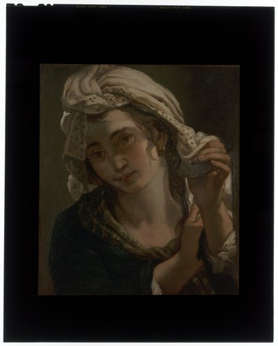 Portrett av Rosa Spisani, kunstnerens kone av Ubaldo Gandolfi
