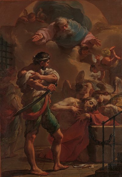 Henrettelsen av døperen Johannes, ca. 1770. av Ubaldo Gandolfi
