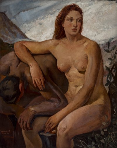 Adam og Eva, 1930. av Ubaldo Oppi