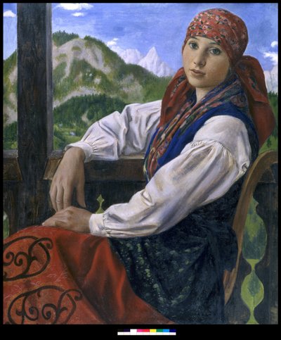 Portrett av en ung bonde av Ubaldo Oppi