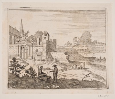 Utenfor et kloster av Ubekendt