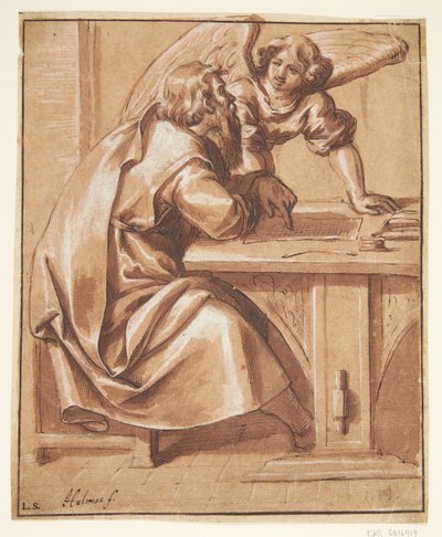 Evangelisten Matteus av Ubekendt Ubekendt