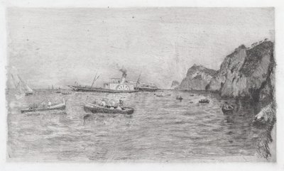 Havn på Capri [Marina di Capri] av Uberto dell