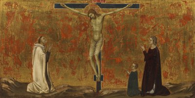Korsfestet Kristus med givere av Ugolino di Nerio