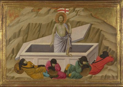 Oppstandelsen fra basilikaen Santa Croce, Firenze, ca. 1324-1325 av Ugolino di Nerio