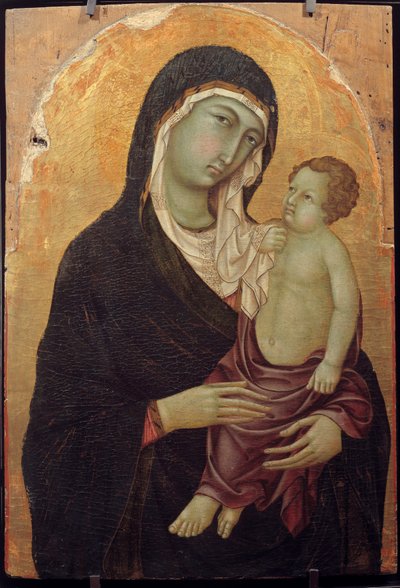 Jomfru og barnemaleri på tre av Ugolino di Nerio av Ugolino di Nerio
