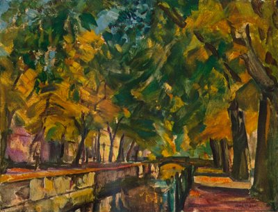 Kanalen ved Potsdam, c1926 av Ulrich Hubner