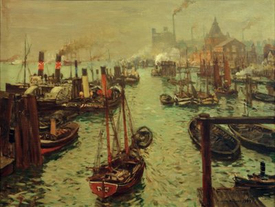 Havnen i Hamburg av Ulrich Hubner