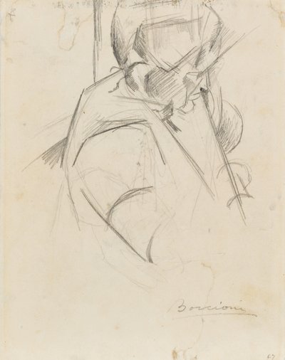 Byste av moren av Umberto Boccioni