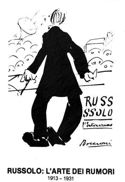 Omslag til boken til Russolos futuristkonsert"" L