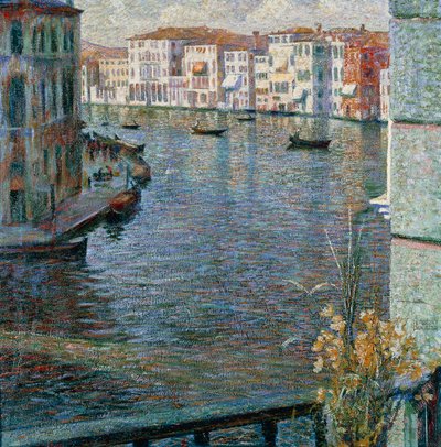Canal Grande i Venezia av Umberto Boccioni