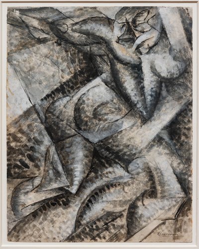 Jeg ønsker å syntetisere de unike formene for kontinuiteten i rommet (Dynamism of a Human Body) av Umberto Boccioni