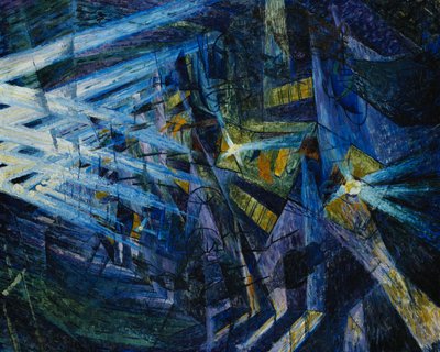 The Forces of a Road, 1911 av Umberto Boccioni