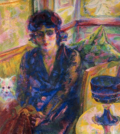 Portrett av fru Cragnolini Fanna av Umberto Boccioni