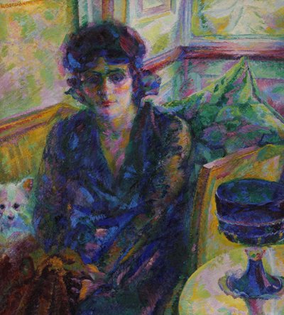 Portrett av Signora Cragnolini Fanna, 1916. av Umberto Boccioni