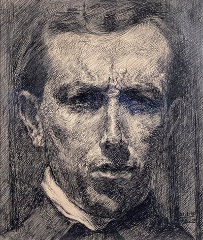 Selvportrett av Umberto Boccioni