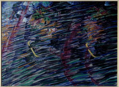 Sjelens tilstand: de som forlater Maleri av Umberto Boccioni (1882-1916) 1911 Milano, Pinacotheque de Brera av Umberto Boccioni
