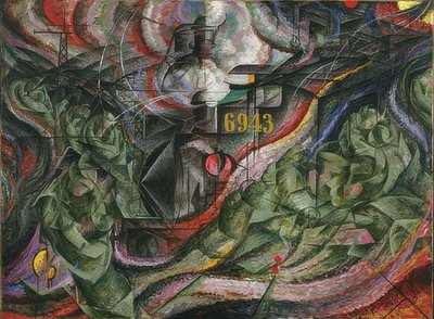 Sinnstilstander I: Farewells. 1911 av Umberto Boccioni