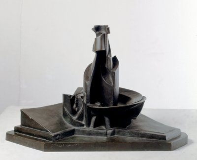 Utvikling av en flaske i rommet (Utvikling av en flaske i rommet) Bronseskulptur av Umberto Boccioni (1882-1916) 1912 Dim: 38,1 cm Milan, Museo del Novecento av Umberto Boccioni