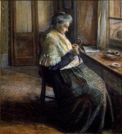 Morsportrettet av en eldre kvinne av Umberto Boccioni
