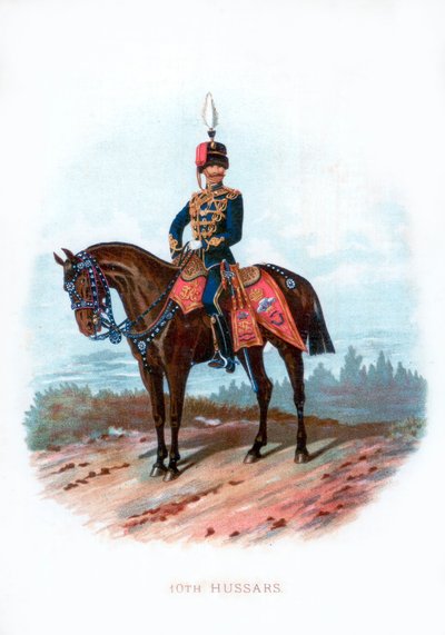 10. husarer, 1889 av Unbekannt