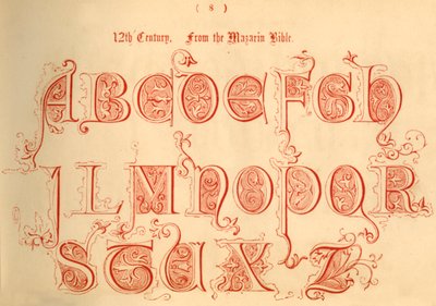 1100-tallet. Fra Mazarin-bibelen, 1862 av Unbekannt
