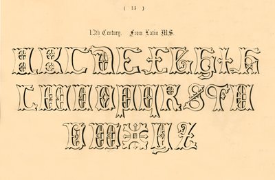 13. århundre. Fra Latin MS., 1862 av Unbekannt