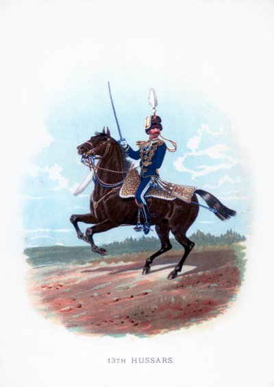 13. husarer, 1889 av Unbekannt