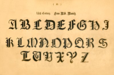 1300-tallet. Fra MS. München, 1862 av Unbekannt