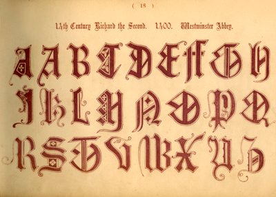 1300-tallet. Richard den andre. 1400. Westminster Abbey, 1862 av Unbekannt