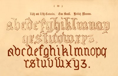 1300- og 1400-tallet. To små. British Museum, 1862 av Unbekannt