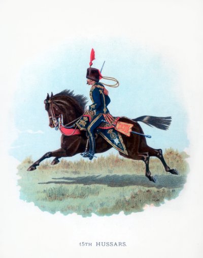 15. husarer, 1890 av Unbekannt