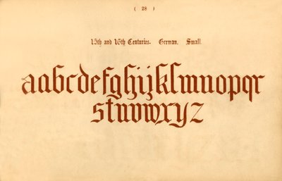 15. og 16. århundre. Tysk. Liten, 1862 av Unbekannt