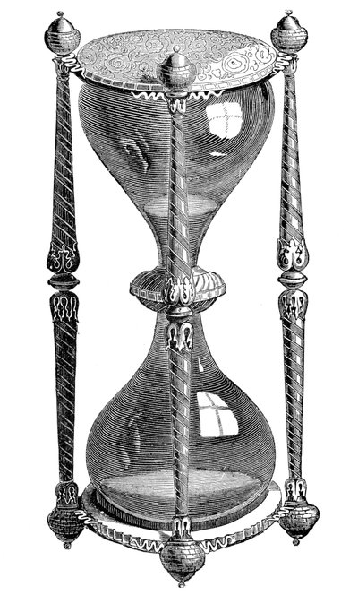 1500-talls timeglass, gravering, 1800-tallet av Unbekannt