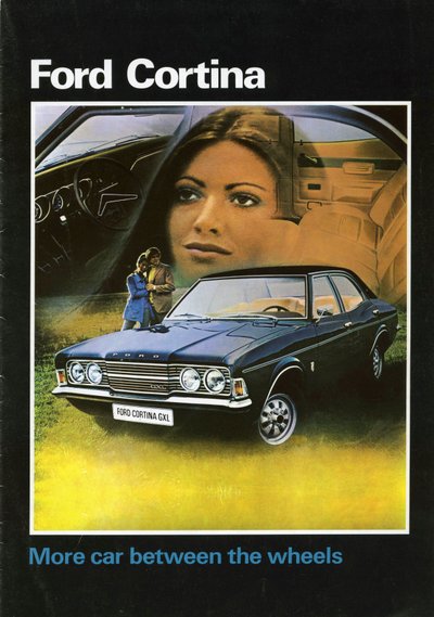 1972 Ford Cortina Mk3 salgsbrosjyreomslag. av Unbekannt