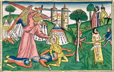 2 Kongebok 19:35-37: Guds hevn over Assyria av Unbekannt