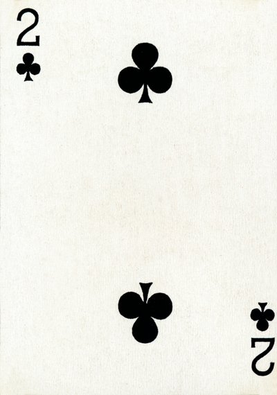2 klubber fra en kortstokk med Goodall & Son Ltd.-spillekort, c1940 av Unbekannt