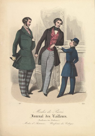 892 fra Modes de Paris, Journal des Tailleurs, 1848. av Unbekannt