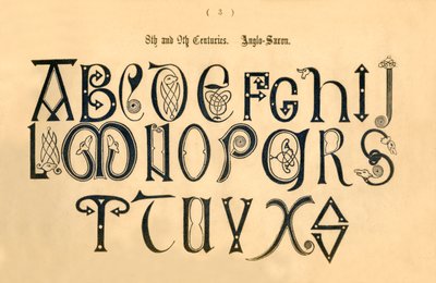 8. og 9. århundre. angelsaksisk, 1862 av Unbekannt