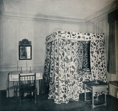 Et soverom fra huset til major Nicholas Sewall, ved Secretary, 1930 av Unbekannt