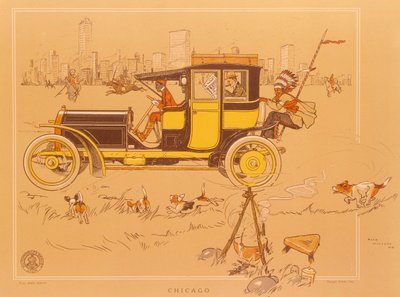 Ein Berliet-Auto in Chicago, Amerika von Unbekannt