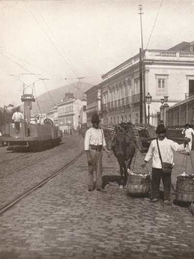 Et gatebilde fra Botafogo, Rio, 1914 av Unbekannt