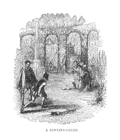 A Bowling-Green, c1870 av Unbekannt