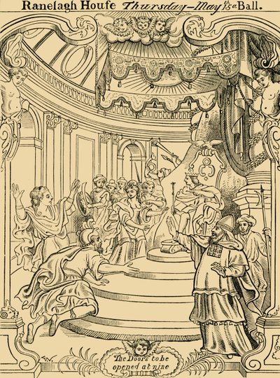 Et kort med invitasjon til Ranelagh, c1876. av Unbekannt