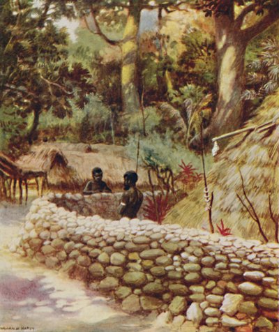 A Chiefs House, New Hebrides, 1923. av Unbekannt