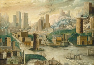 A City of Fantasy, midten av 1800-tallet. av Unbekannt