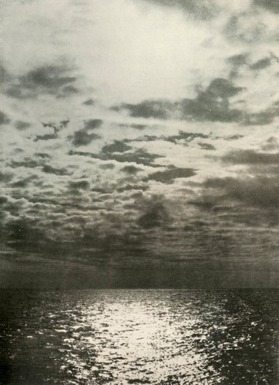 En skyeffekt før havet frøs over, c1908, 1909 av Unbekannt