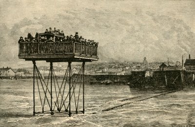 En nysgjerrig rullende bro, 1882. av Unbekannt