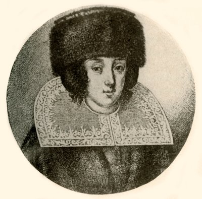 En nederlandsk dame i pelshatt og mantel, 1644, 1937. av Unbekannt