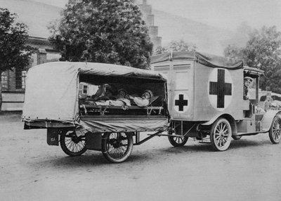 En tysk ambulanse, østfronten, første verdenskrig, 1915 av Unbekannt